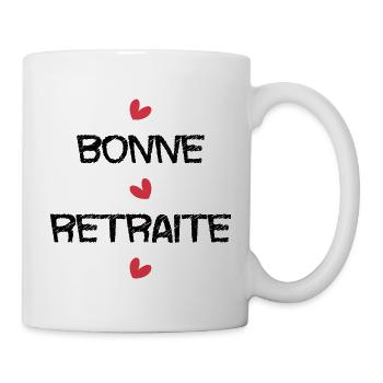 RETRAITE. RETRAITE. RETRAITEE. RETRAITE - Mug blanc - blanc - Droite