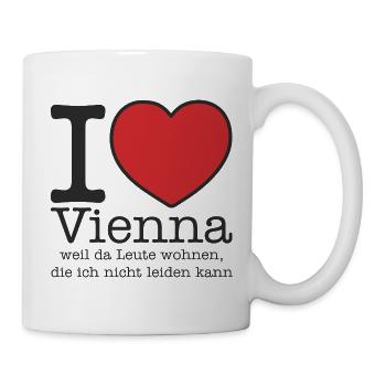 in Wien wohnen Leute, die ich nicht leiden kann - Tasse - Weiß - Rechts