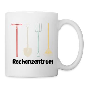 Data Center Rake Tool Funny Farmer Black - Mug - white - Right