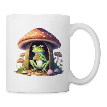 Frog in the mushroom - Mug - white - Right