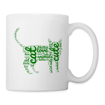 green kitten - Mug - white - Right