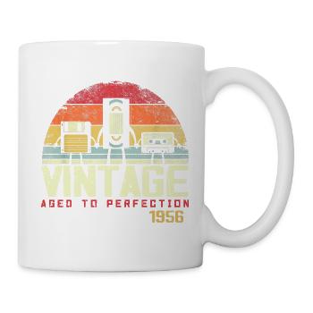 Vintage 1956 Geschenk - Tasse - Weiß - Rechts