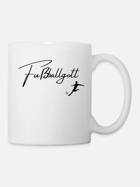 Fußballgott - Tasse - Weiß