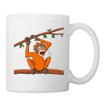 Rimba rufend - Tasse - Weiß - Rechts
