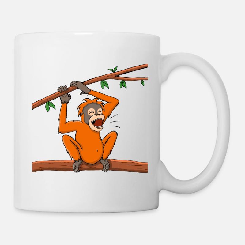 Rimba rufend - Tasse - Weiß