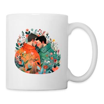 Pärchen verliebt - Tasse - Weiß - Rechts