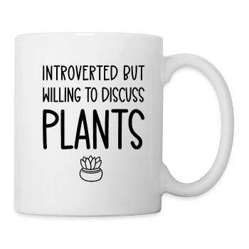 Introverti mais disposé à discuter - Mug blanc - blanc - Droite