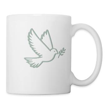 Colombe de la paix - Mug blanc - blanc - Droite
