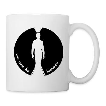 Heroes inspired by Bo wie - Tasse - Weiß - Rechts