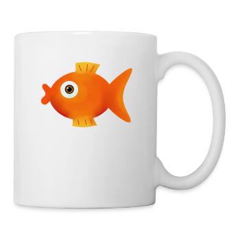 angeln, Angler, Fisch - Tasse - Weiß - Rechts