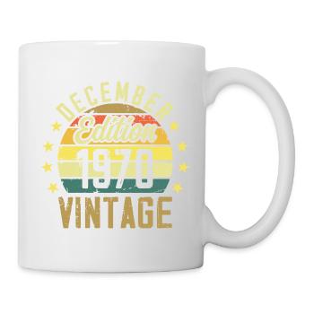 Légendes Sont Nés En Décembre 1970 - Édition 1970 - Mug blanc - blanc - Droite