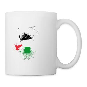 free palestine, doves, freedom, war, palestine - Mug - white - Right