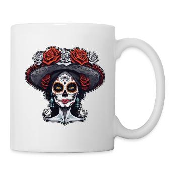 La Catrina / Dia de Muertos / Tatouage / Culture - Mug blanc - blanc - Droite