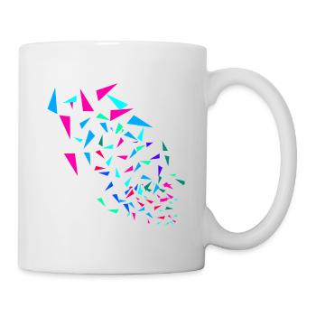 Colorful, abstract, retro, pattern, graphic - Mug - white - Right