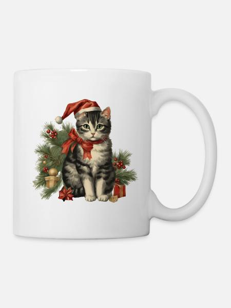 Meow-ry Christmas - Mug - white