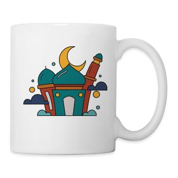Ramadan Mubarak muslim islam Fasten moslem Allah - Tasse - Weiß - Rechts