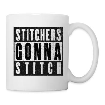 Sticker gehen zum Stitchen - Weihnachts- und Geburtstagsgeschenk - Tasse - Weiß - Rechts