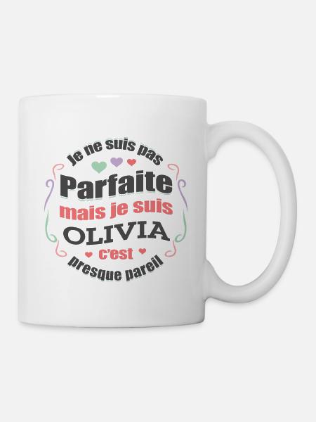 OLIVIA PARFAITE - PRENOM OLIVIA - Mug blanc - blanc