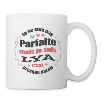 LYA PARFAITE - PRENOM LYA - Mug blanc - blanc - Droite