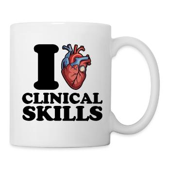 I love clinical skills - Mug - white - Right