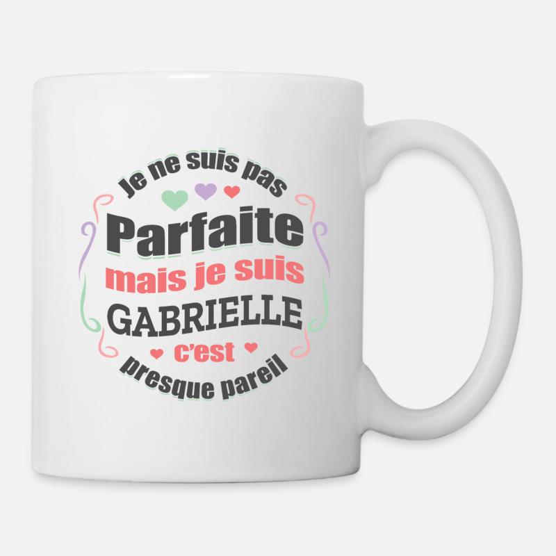 GABRIELLE PARFAITE - PRENOM GABRIELLE - Mug blanc - blanc