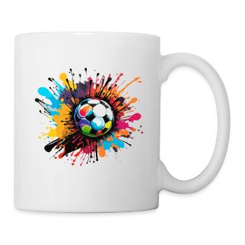 Soccer / Game / Ball / Field / Shooting - Mug - white - Right
