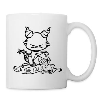 Cute RPG Are you sure ? - Mug blanc - blanc - Droite