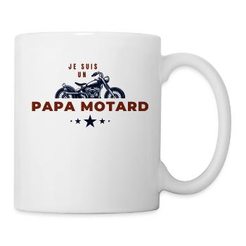 Papa motard - Mug blanc - blanc - Droite