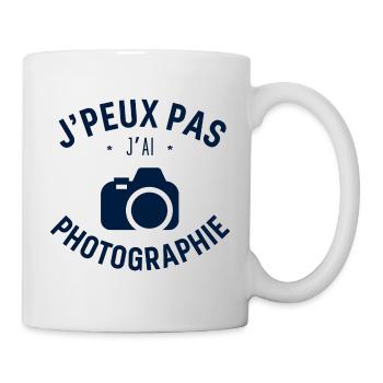 J Peux Pas J Ai Photographie - Mug blanc - blanc - Droite