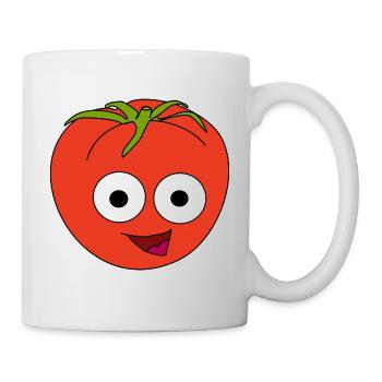 Tomato with face - Mug - white - Right