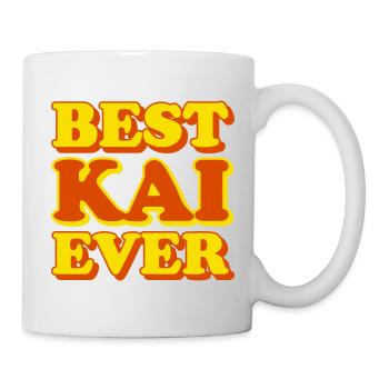 Cadeau amusant avec prénom Kai - Mug blanc - blanc - Droite