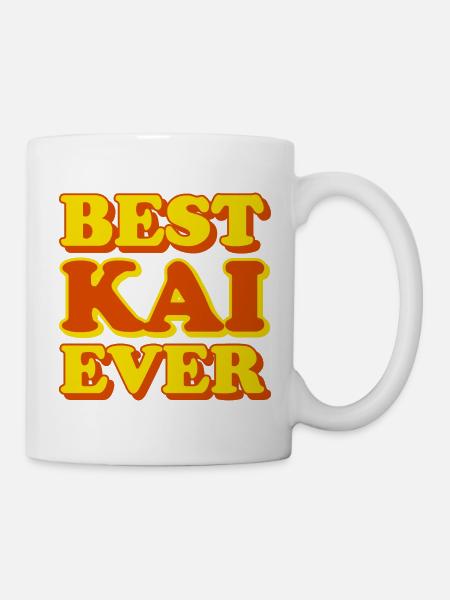 Cadeau amusant avec prénom Kai - Mug blanc - blanc
