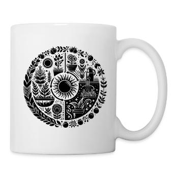 Permakultur Kreislauf - Tasse - Weiß - Rechts
