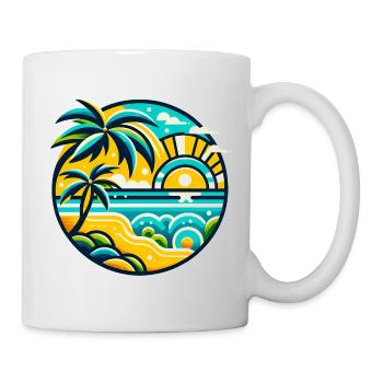 tropical paradise - Tasse - Weiß - Rechts