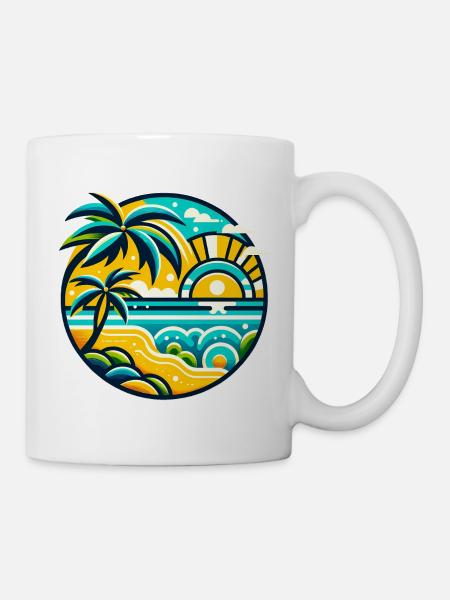 Tropical Paradise - Mug - white