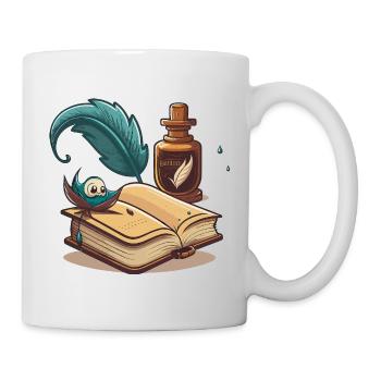Der klassische Schriftsteller - Tasse - Weiß - Rechts