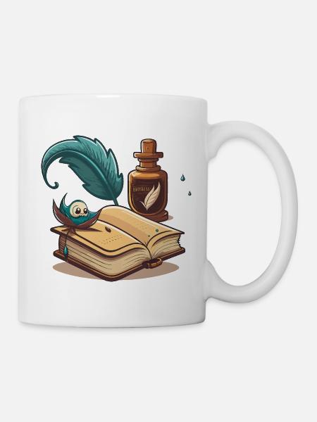 Der klassische Schriftsteller - Tasse - Weiß