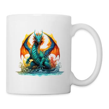 Dragon, Fantasy, Magic, Mysticism, Creature, Fable, Animal - Mug - white - Right