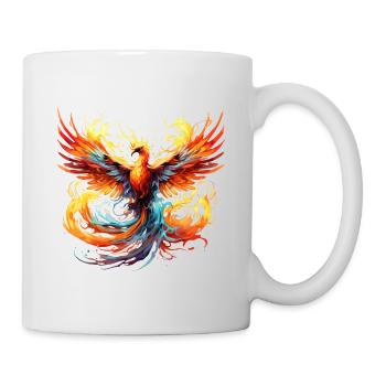 Phénix, Phénix, Feu, Flammes, Oiseau, Mythologie - Mug blanc - blanc - Droite