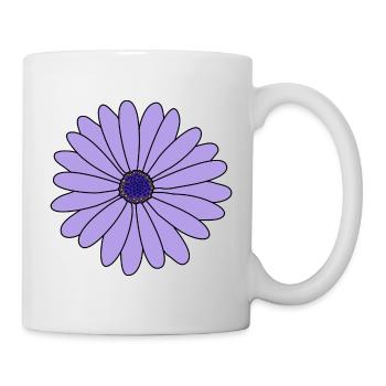 flower purple flower flower blossom floral - Mug - white - Right