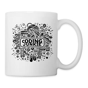 Accro au codage 17 - Mug blanc - blanc - Droite