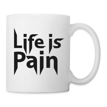 La vie, c’est la douleur - Mug blanc - blanc - Droite
