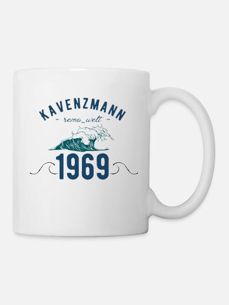 Männer Shirt, modern, coole, Style, fun,Kavenzmann - Tasse - Weiß