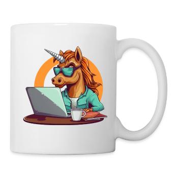 Einhorn CEO - Magisches Design für Führungskräfte - Tasse - Weiß - Rechts