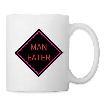 Man Eater Warning Sign - Mug - white - Right