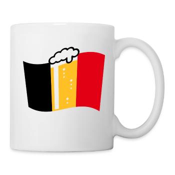 Belgium Beer Flag (Nation Of Beer / Beerland / 4C) - Mug - white - Right