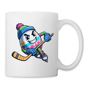 Osterei Eishockey Design für Eishockeyspieler und - Mug - white - Right