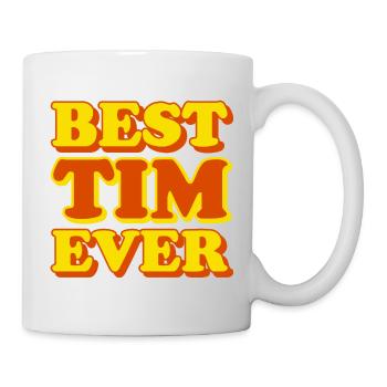 Cadeau amusant avec prénom Tim - Mug blanc - blanc - Droite