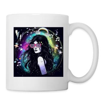 retro, 90's,90s,vibes,neon,stars,costume - Mug - white - Right