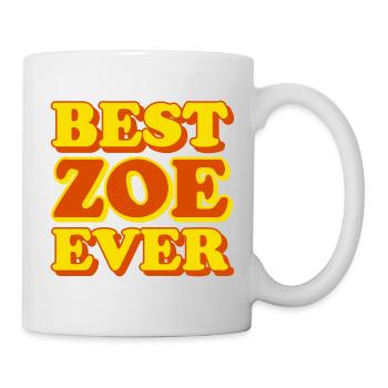 Zoe First Name Funny Gift - Mug - white - Right